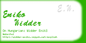 eniko widder business card